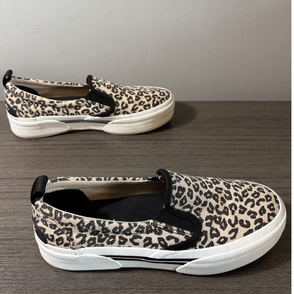 Sperry Top-Sider Crest Twin Gore Platform Leopard Print Slip on Sneaker Size 6 - Picture 4 of 8